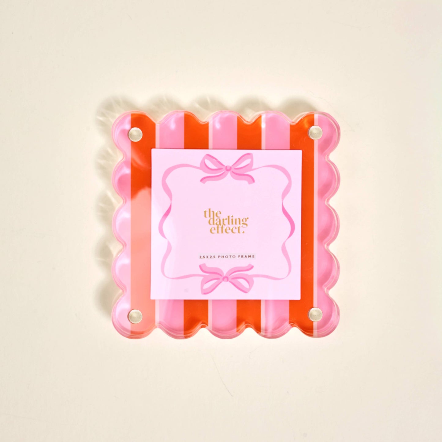 Little Moments Acrylic Picture Frame–Sicily Stripes Pink