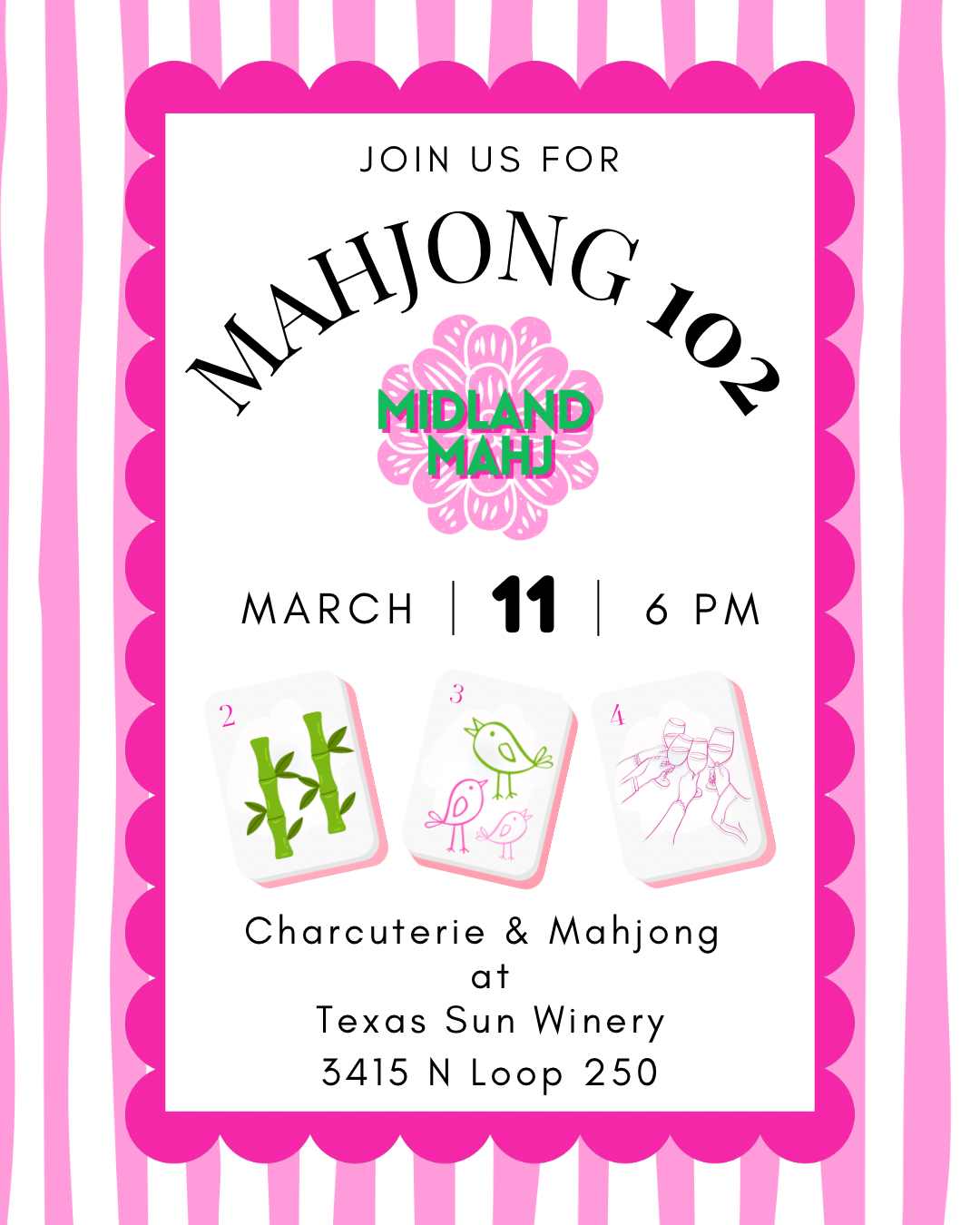 Mahjong 102 at Texas Sun Winery