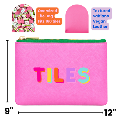 Mahjong Tile Storage Bag Mahjong Gift | Pink
