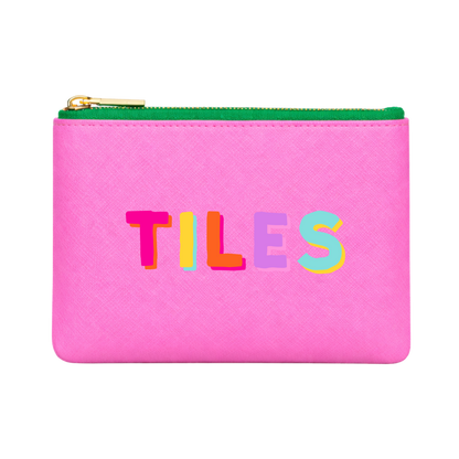 Mahjong Tile Storage Bag Mahjong Gift | Pink