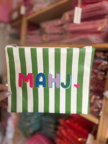 Mahjong Pouch | MAHJ Club Stripe